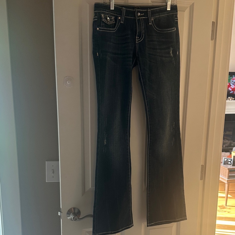 Anoname Women's Midnight Blue Boot Cut Jeans